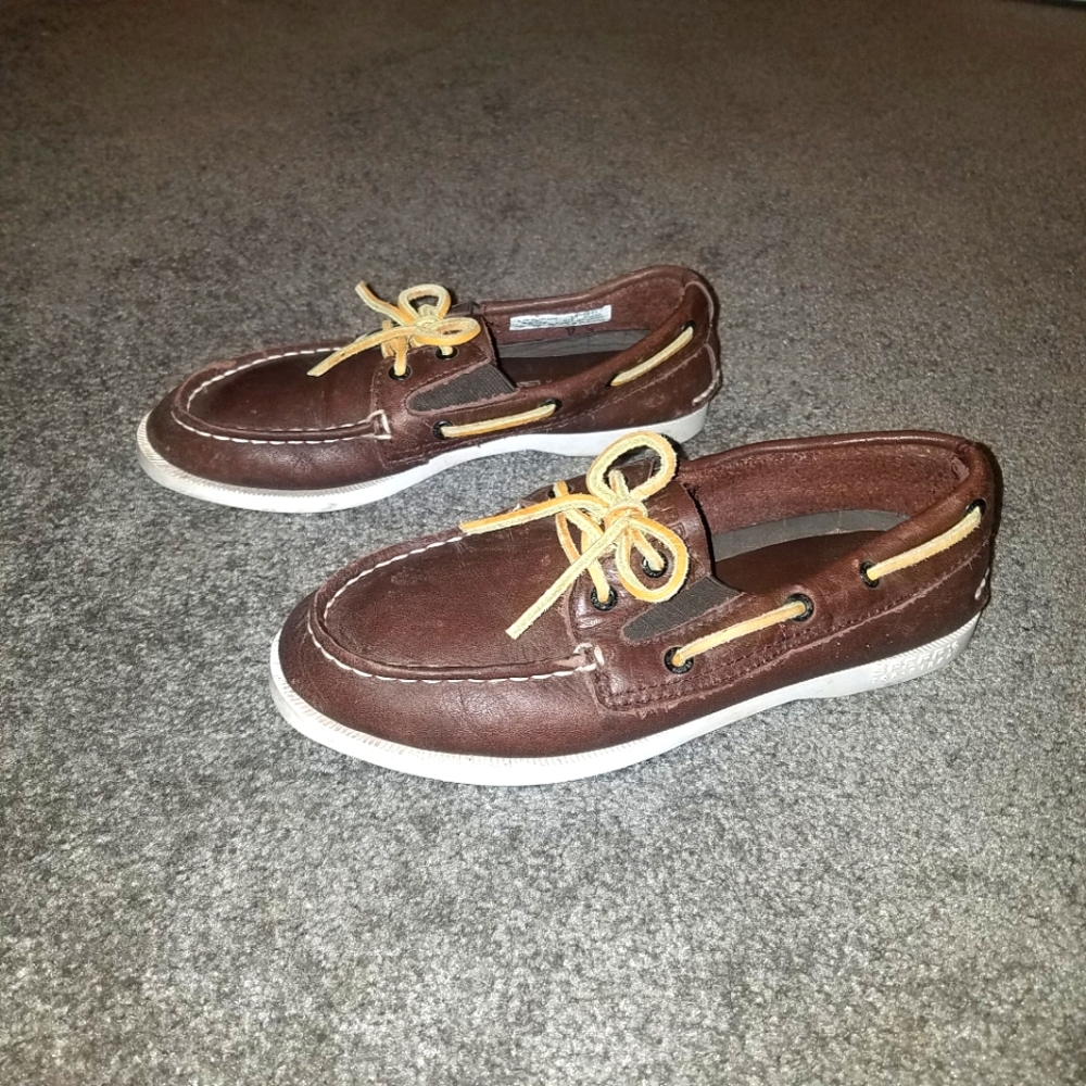 Sperry Boys Top Sider Shoes 1M.